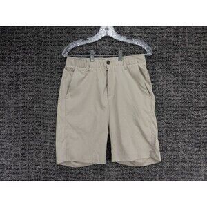 Under Armour Shorts Mens 30 Beige Flex Waist Chino Stretch Heat Gear Casual Golf